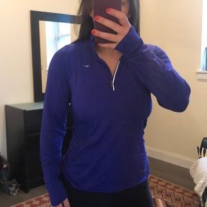 Purple Nike Dri-Fit Quarter Zip - M